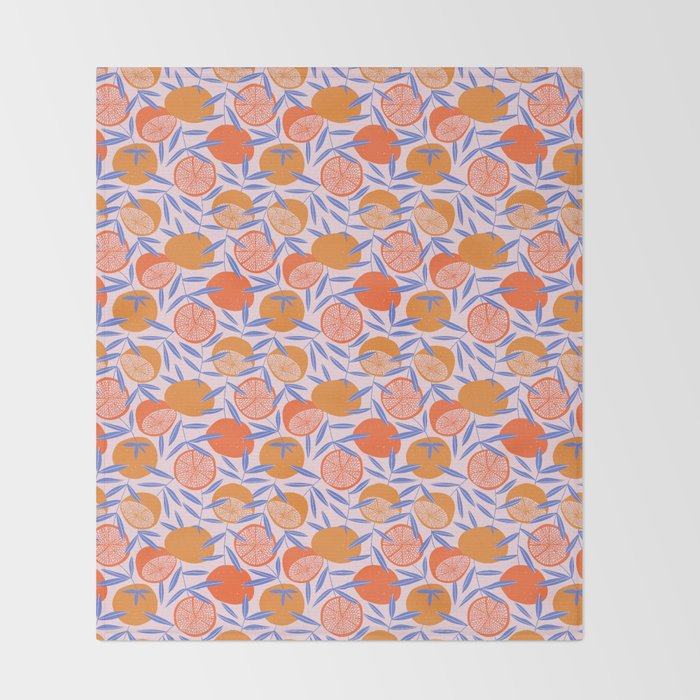 Sweet citrus Throw Blanket Gallery Image 2