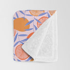 Sweet citrus Throw Blanket Gallery Image 3