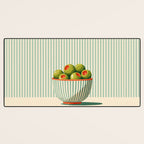 Retro Olive Bowl Illustration Desk Mat Gallery Image 3