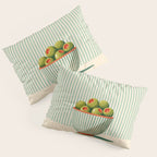 Retro Olive Bowl Illustration Pillow Sham Gallery Image 3