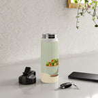 Retro Olive Bowl Illustration Water Bottle Gallery Image 4