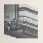 Meeting of the minds, 1912 Columbia Teacher's College vintage black and white portrait photograph Wrapping Paper Gallery Image 3