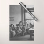 Meeting of the minds, 1912 Columbia Teacher's College vintage black and white portrait photograph Wrapping Paper Gallery Image 1