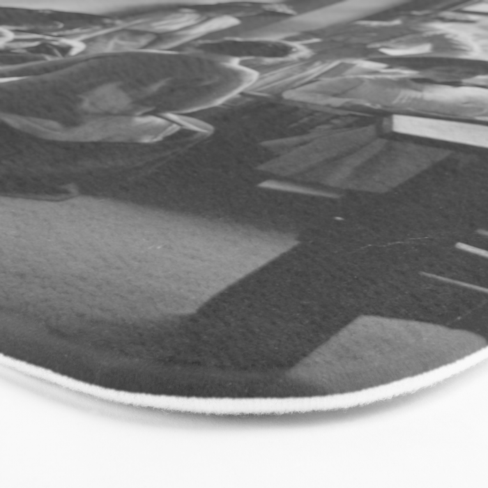 Meeting of the minds, 1912 Columbia Teacher's College vintage black and white portrait photograph Bath Mat Gallery Image 3