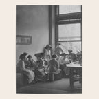 Meeting of the minds, 1912 Columbia Teacher's College vintage black and white portrait photograph Poster Gallery Image 4