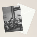 Meeting of the minds, 1912 Columbia Teacher's College vintage black and white portrait photograph Stationery Card Gallery Image 2