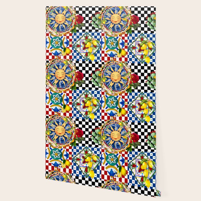 Sicilian sun,majolica,lemon,roses art Wallpaper Gallery Image 2