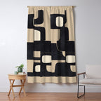Modern Abstract Shapes 100 Window Curtain Gallery Image 5