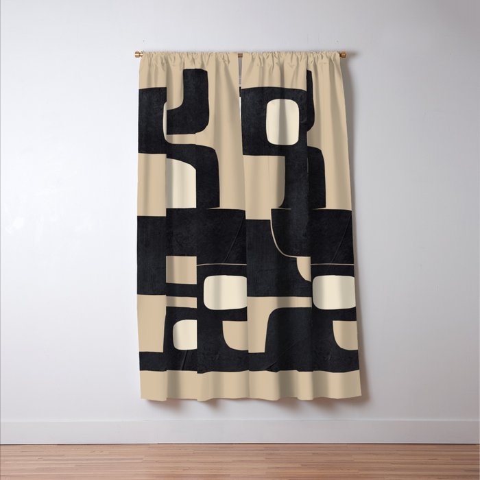 Modern Abstract Shapes 100 Window Curtain Gallery Image 3