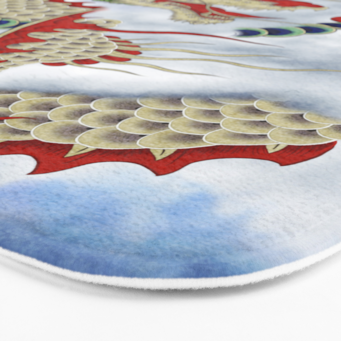 Dragon in the Cloud : Minhwa-Korean traditional/folk art Bath Mat Gallery Image 3