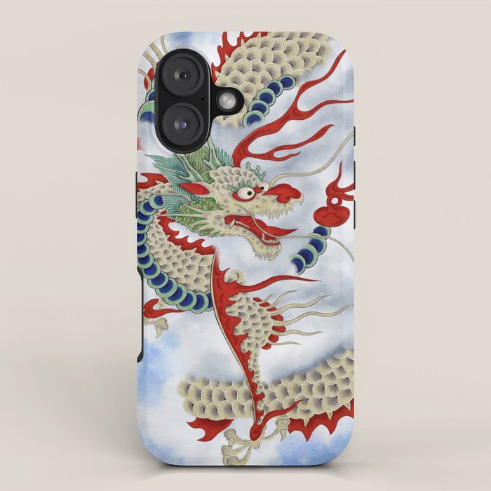 Dragon in the Cloud : Minhwa-Korean traditional/folk art iPhone Case Gallery Image 1