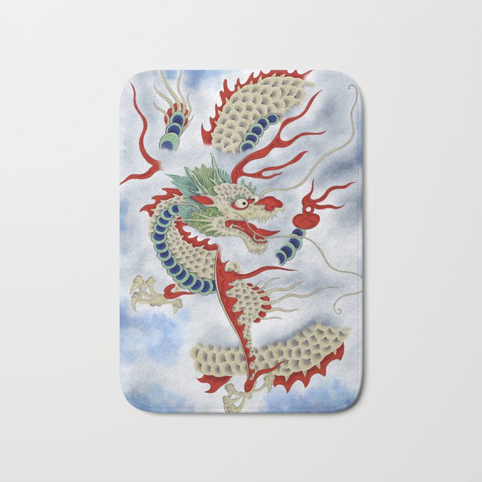 Dragon in the Cloud : Minhwa-Korean traditional/folk art Bath Mat Gallery Image 1