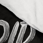 You Did Not Wake Up Today To Be Mediocre black and white monochrome typography poster design Comforter Gallery Image 4