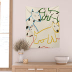 Playful Pups Wall Tapestry Gallery Image 2