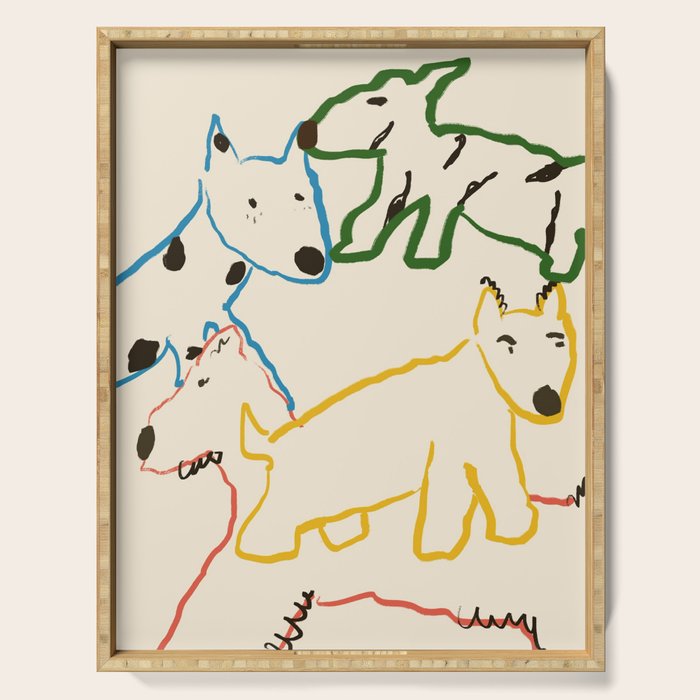 Playful Pups Serving Tray Gallery Image 1