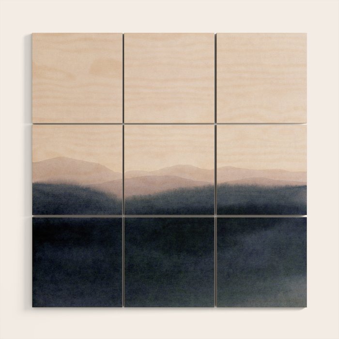 dusk scenery Wood Wall Art Gallery Image 1