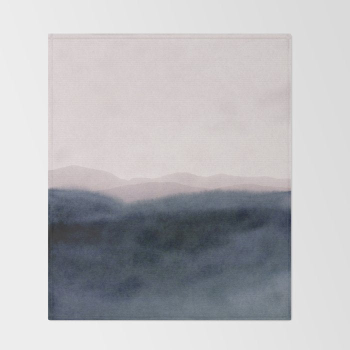 dusk scenery Throw Blanket Gallery Image 2