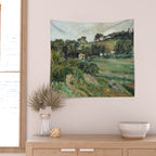 Paul Cezanne "Landscape", c.1879 Wall Tapestry Gallery Image 2