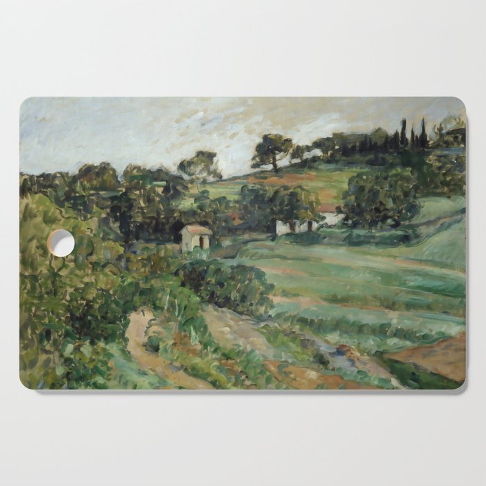 Paul Cezanne "Landscape", c.1879 Cutting Board Gallery Image 1
