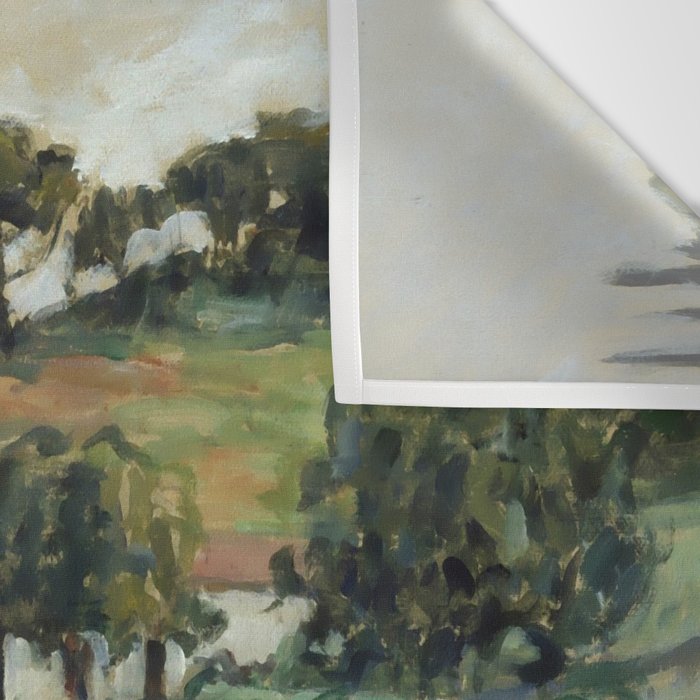 Paul Cezanne "Landscape", c.1879 Wall Tapestry Gallery Image 3