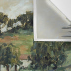 Paul Cezanne "Landscape", c.1879 Wall Tapestry Gallery Image 3