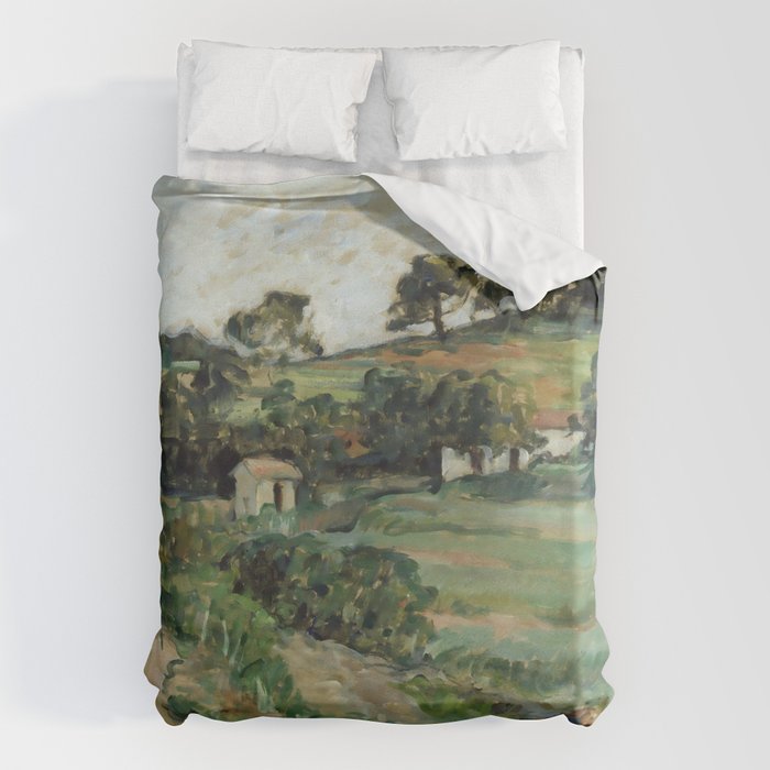 Paul Cezanne "Landscape", c.1879 Duvet Cover Gallery Image 6