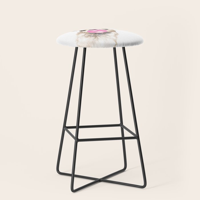 Bubble Gum Sneaky Llama Stool Gallery Image 1