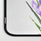 Garden Irises, Blue Purple Floral Design Laptop Sleeve Gallery Image 3