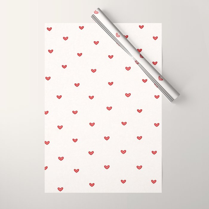 Mini Hearts Wrapping Paper Gallery Image 1