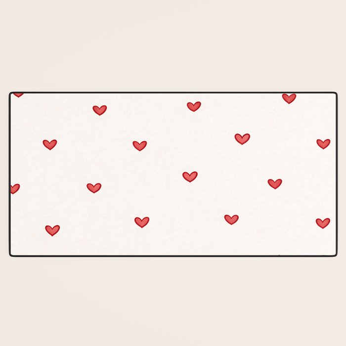 Mini Hearts Desk Mat Gallery Image 3