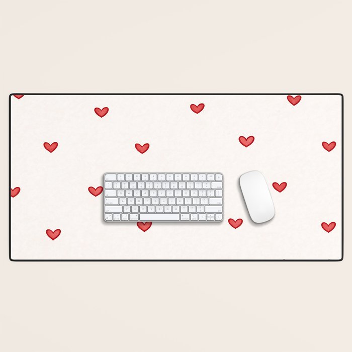 Mini Hearts Desk Mat Gallery Image 1