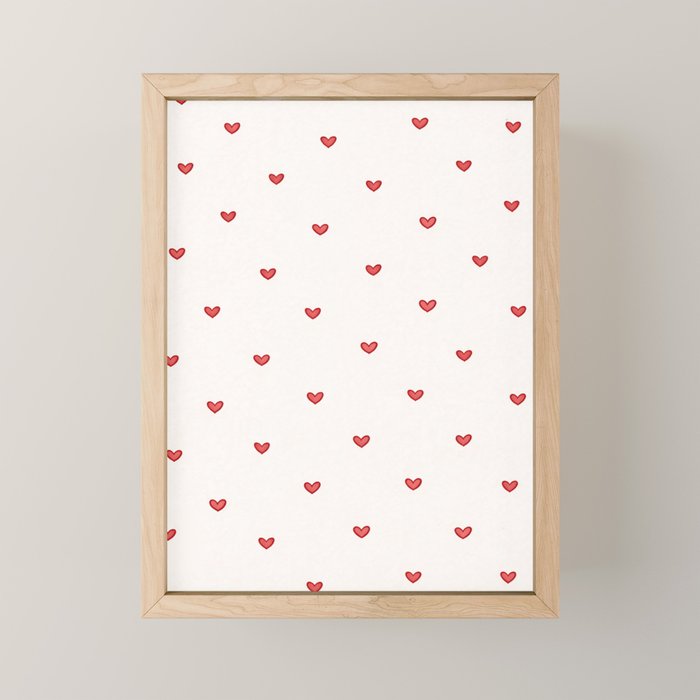 Mini Hearts Mini Art Print Gallery Image 1