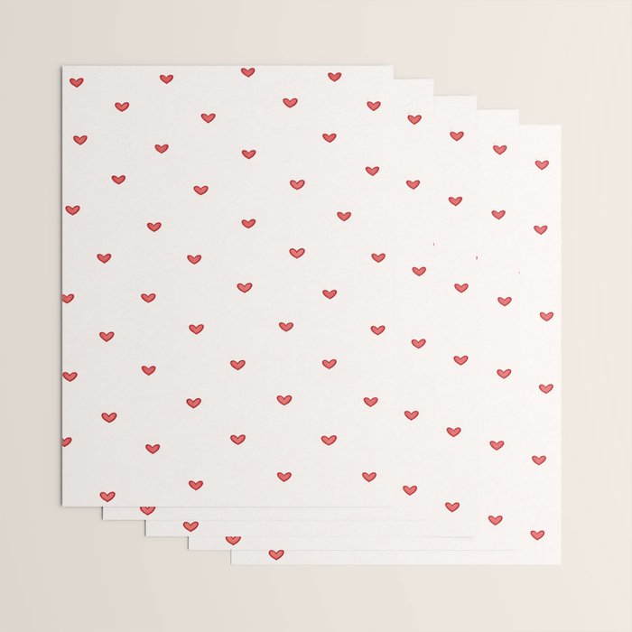 Mini Hearts Wrapping Paper Gallery Image 3