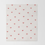Mini Hearts Throw Blanket Gallery Image 2