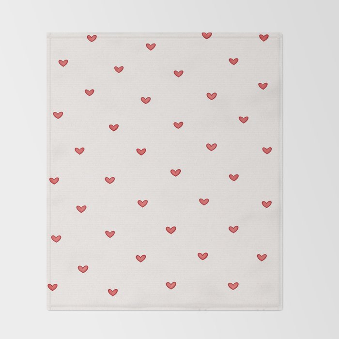Mini Hearts Throw Blanket Gallery Image 2