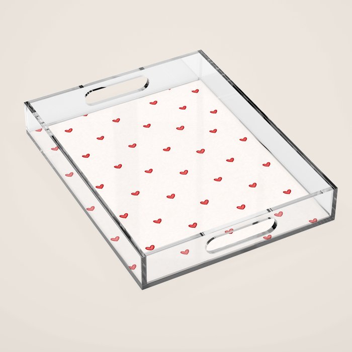 Mini Hearts Acrylic Tray Gallery Image 1