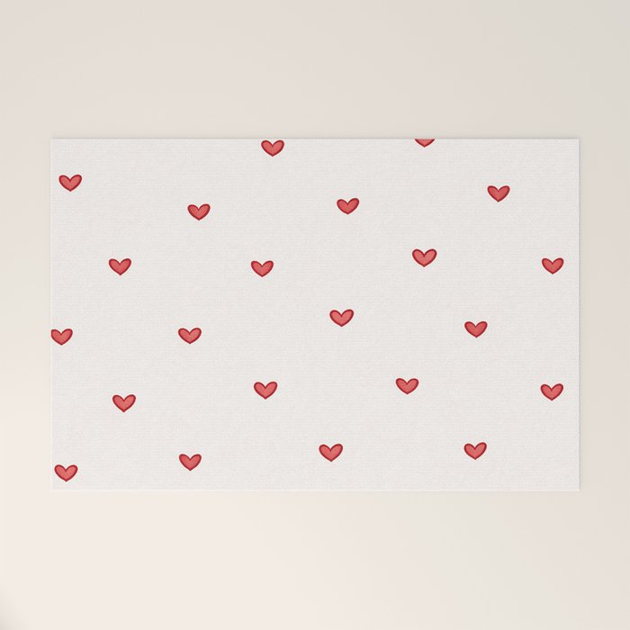 Mini Hearts Welcome Mat Gallery Image 1