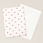Mini Hearts Stationery Card Gallery Image 2