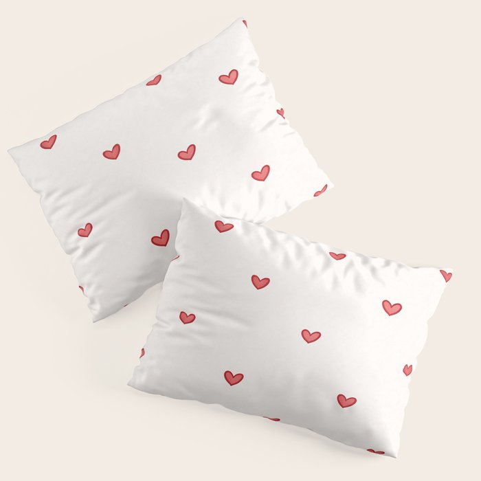 Mini Hearts Pillow Sham Gallery Image 1