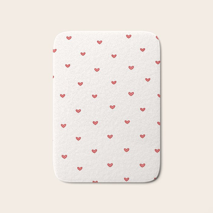 Mini Hearts Bath Mat Gallery Image 1