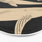 Modern Minimalist Abstract Whales 3 Bath Mat Gallery Image 3