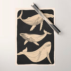 Modern Minimalist Abstract Whales 3 Wrapping Paper Gallery Image 1