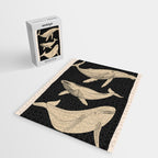 Modern Minimalist Abstract Whales 3 Jigsaw Puzzle Gallery Image 2