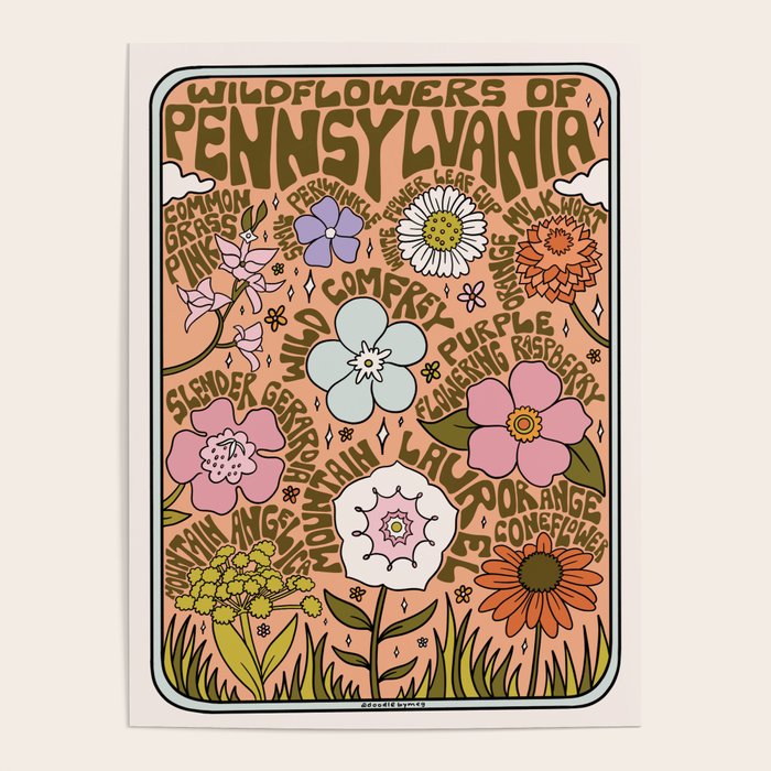 Pennsylvania Wildflowers Poster Gallery Image 1