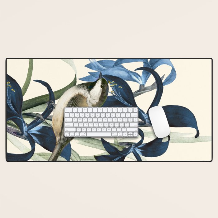 Little Bird and Flowers II Desk Mat Gallery Image 1