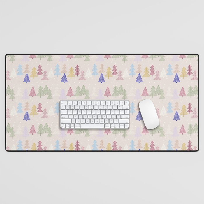 Xmas forrest pattern Desk Mat Gallery Image 1
