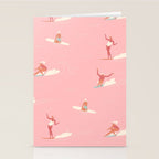 Waikiki beach in pink Stationery Card Gallery Image 2