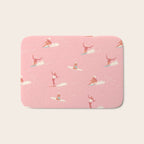 Waikiki beach in pink Bath Mat Gallery Image 1