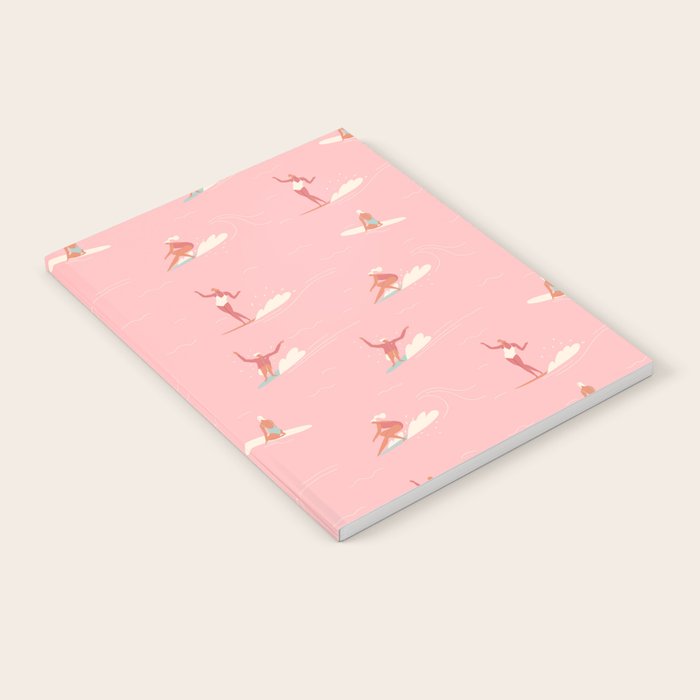 Waikiki beach in pink Notebook Gallery Image 2