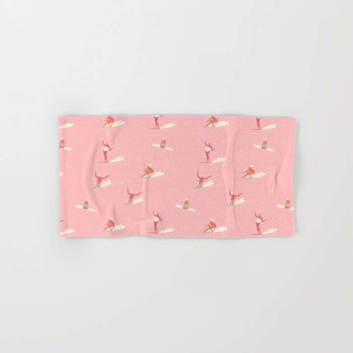 Waikiki beach in pink Bath Towel Gallery Image 1